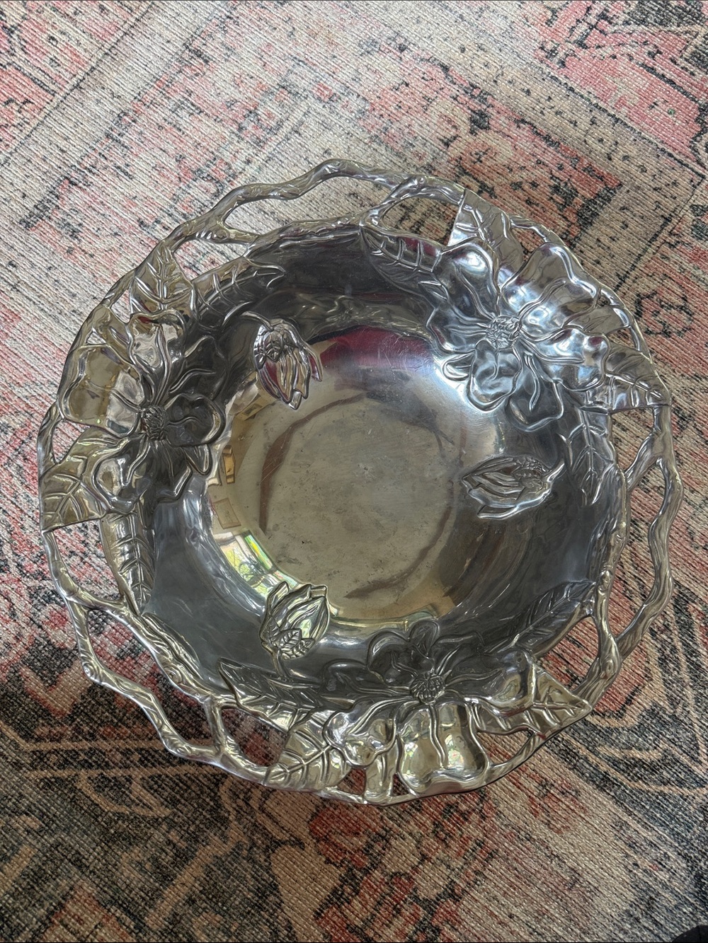 Arthur Court 2001 Magnilia Silver-Tone Decorative Bowl